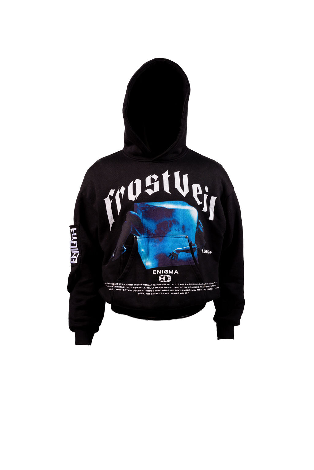 FrostVeil, Noir Hoodie