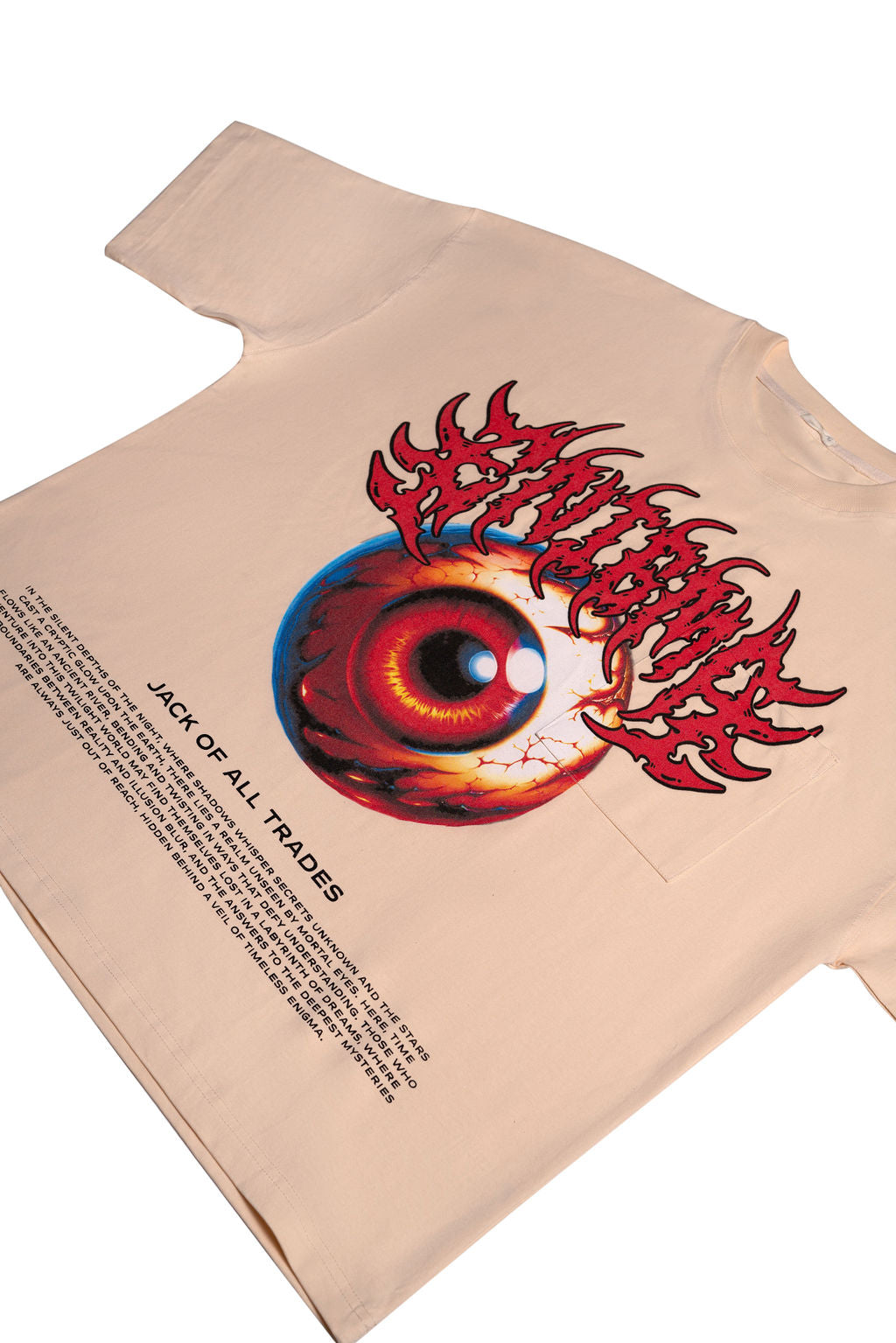 Inferno Gaze, Ivory T-Shirt